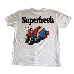 Superfresh Brand "Limited Edition" Spider-man Parody T-Shirt White XL